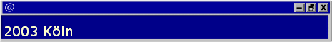 2003 K�ln
