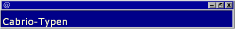 Cabrio-Typen