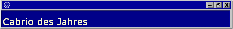Cabrio des Jahres