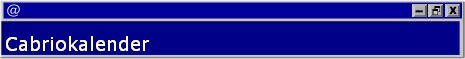 Cabriokalender